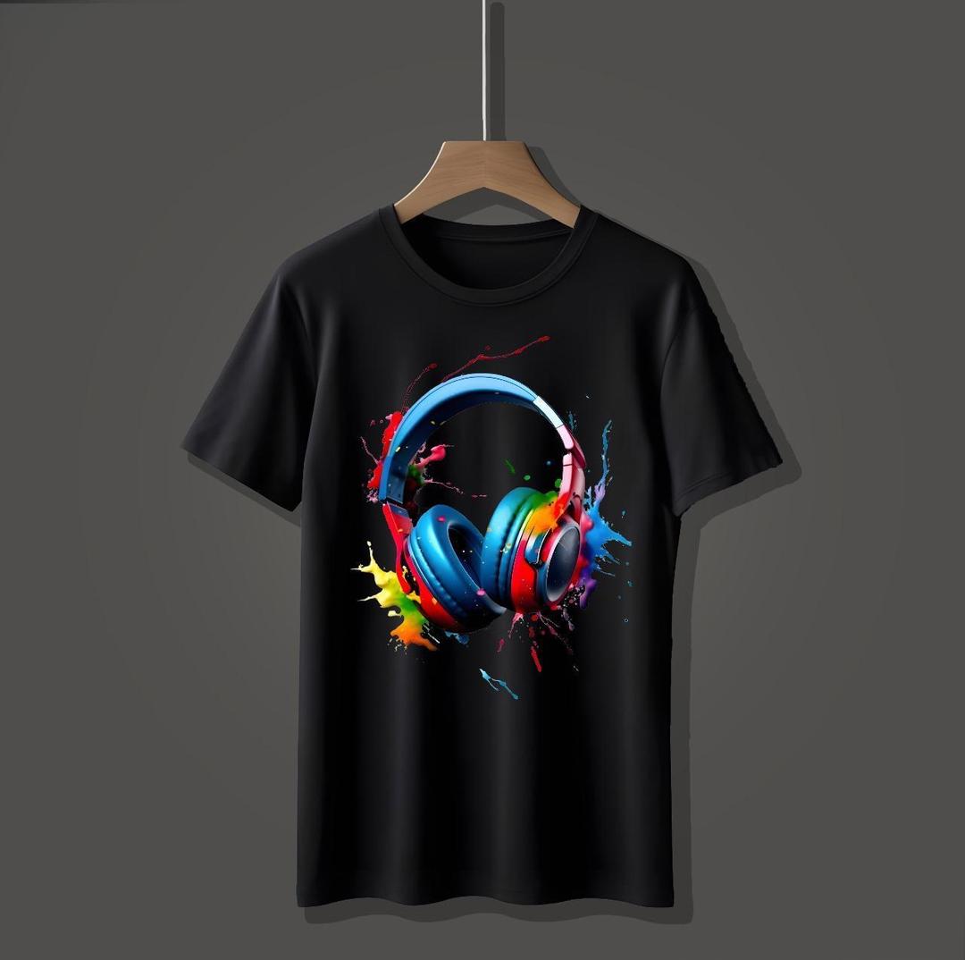 Men's Graphic Sublimation Round Neck Jersey T-Shirt – White, Black, Gray