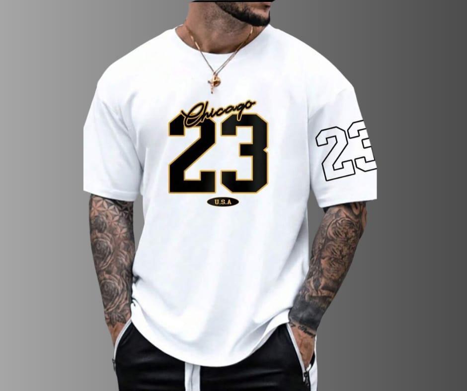 Men's Flame Print Jersey Cotton T-Shirt
- 4 Colors (Yellow, Brown, White, Black) Graphic Sublimation, Round Neck (M-L-XL)
