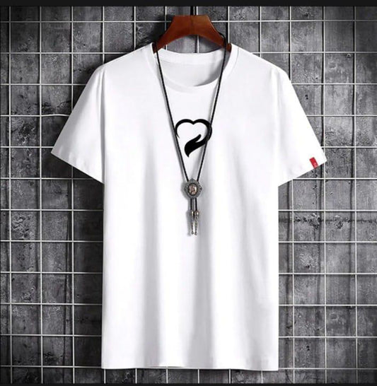 "Men’s Printed Cotton T-Shirt – Round Neck | S to XL | Multiple Colors"